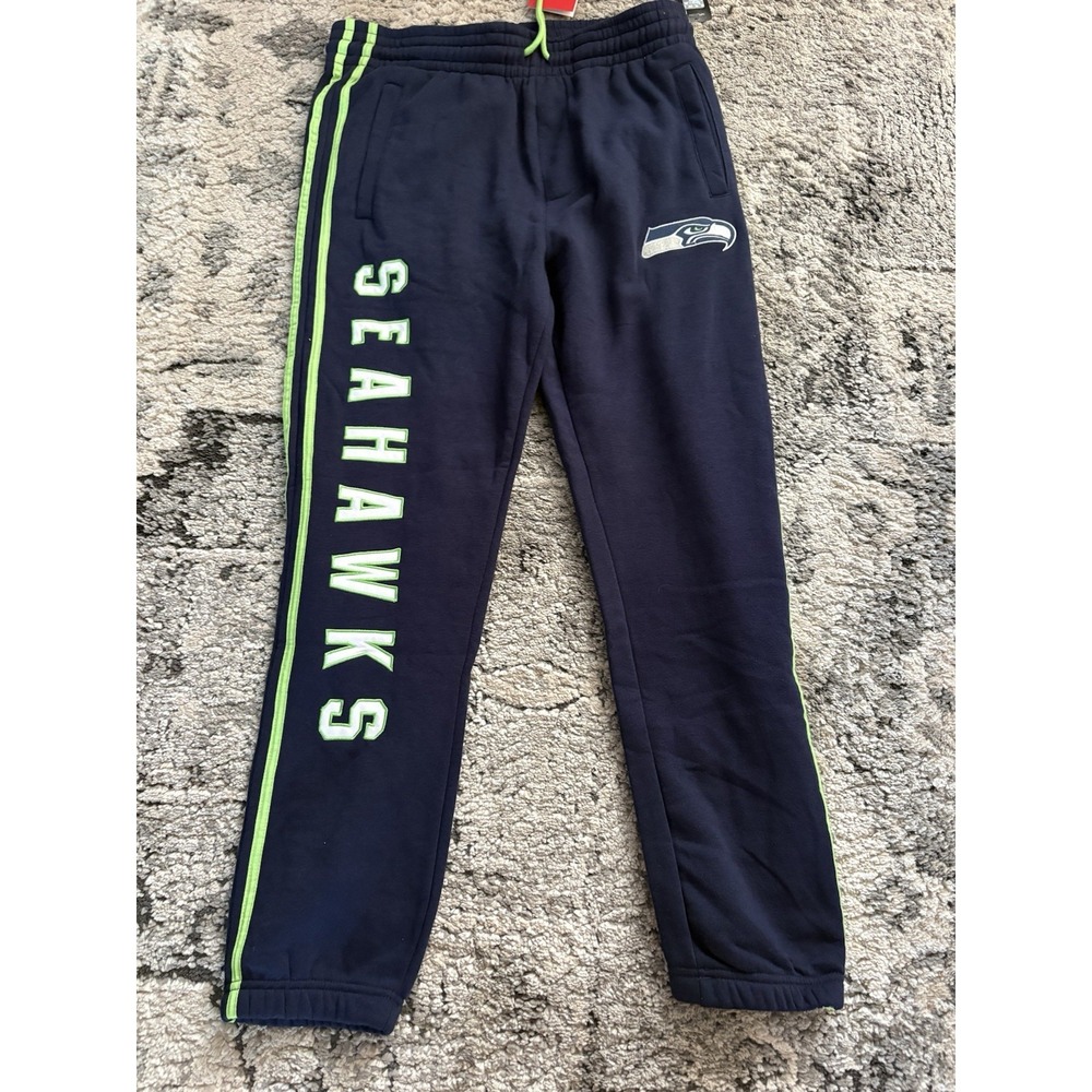 NFL Team Apparel sweatpants size L Seattle Sea Hawks elastic waist new with tags